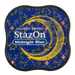 StazOn Midi Nachtblau - Stempelkissen Stempelfarbe...