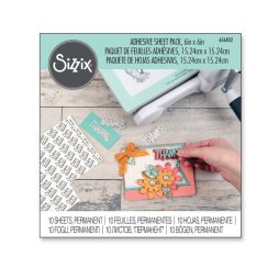Sizzix Adhesive Sheet Pack - 10 B&ouml;gen 15 x 15 cm...