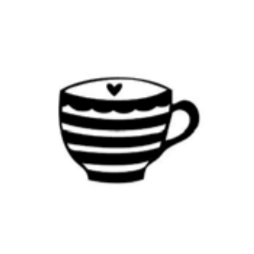Dini Design Gummistempel 183 - Tasse Herz Kaffee Tee...