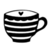 Dini Design Gummistempel 183 - Tasse Herz Kaffee Tee Getr&auml;nk Einladung Liebe
