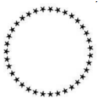 Dini Design Gummistempel 241 - Kreis Stern Sterne Sternenkreis Rund Kontur klein