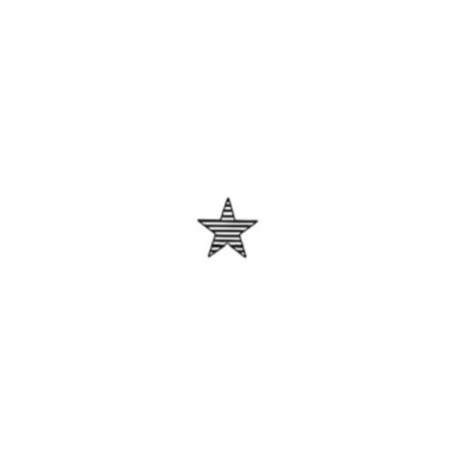 Dini Design Gummistempel 306 - Stern Streifen Himmel Muster Motiv Sterne mittel