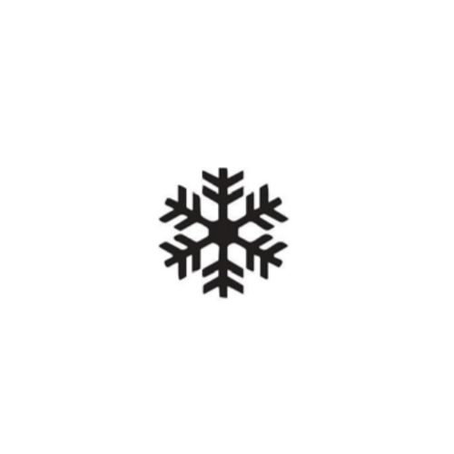 Dini Design Gummistempel 314 - Schneeflocke Weihnachten Schnee Winter Kalt Retro