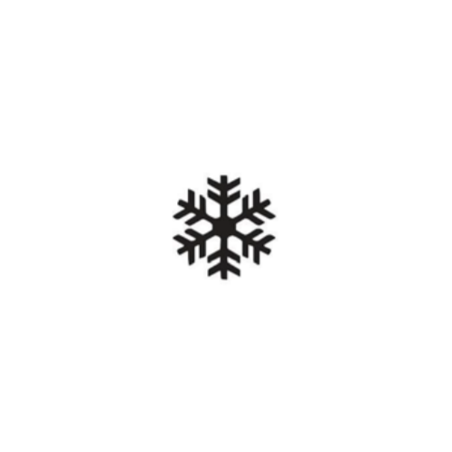 Dini Design Gummistempel 315 - Schneeflocke Weihnachten Schnee Winter Kalt Retro
