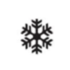 Dini Design Gummistempel 317 - Schneeflocke Weihnachten Schnee Winter Kalt Retro