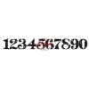 Gummiapan Gummistempel 14030105 - Zahlen 1 bis 9 Z&auml;hlen Motivstempel Zahlenreihe