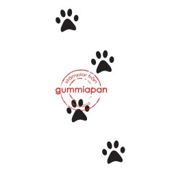 Gummiapan Gummistempel 16020127 - Pfote Hund Tatze...