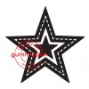 Gummiapan Gummistempel 13100709 - Stern Sterne Kontur Himmel Zacken Naht Linie