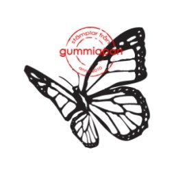 Gummiapan Gummistempel 11050310 - Schmetterling Flügel...
