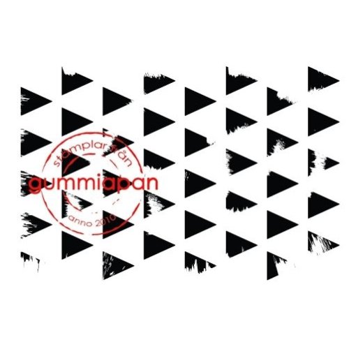 Gummiapan Gummistempel 14090307 - Muster Struktur Dreieck Dreiecke Vintage Look