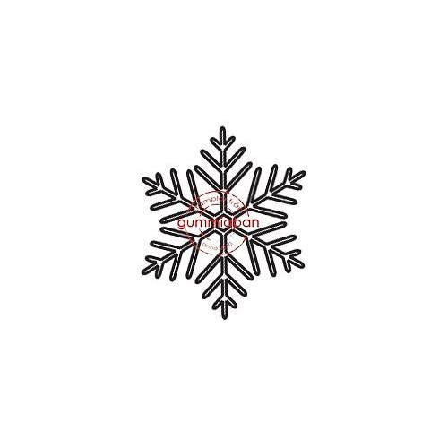 Gummiapan Gummistempel 14090604 - Schneeflocke Schnee Winter Weihnachten Kalt