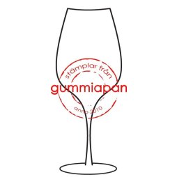 Gummiapan Gummistempel 14091104 - Glas Weinglas Feier...
