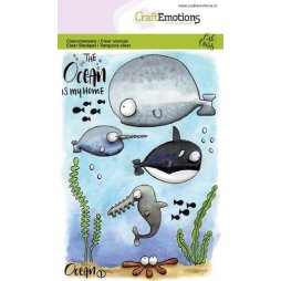 CraftEmotions Stempelset Ocean 1 - Clearstamps Ozean...