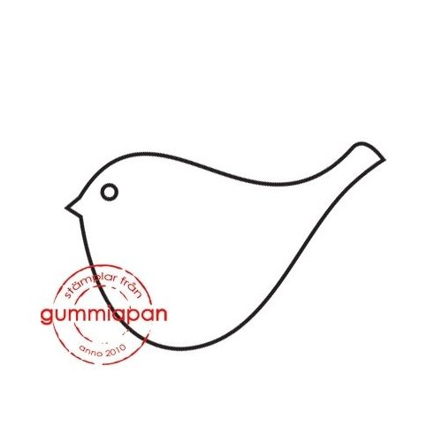 Gummiapan Gummistempel 16020111 - Vogel Fliegen Feder Tier Motiv Stempel Stamp