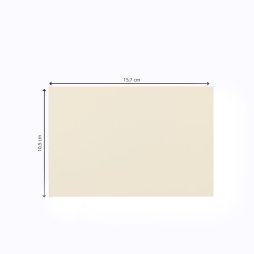 VaessenCreative 25 Klappkarten Creme Blanko 200g 10,5 x 15,7 cm Faltkarten Karte