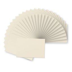 VaessenCreative 25 Klappkarten Creme Blanko 200g 10,5 x 15,7 cm Faltkarten Karte