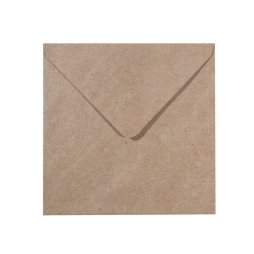 VaessenCreative 25 Briefumschl&auml;ge Kraft 16 x 16 cm Briefumschlag Kuvert Blanko