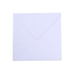 VaessenCreative 25 Briefumschl&auml;ge Wei&szlig; 16 x 16 cm Briefumschlag Kuvert Blanko