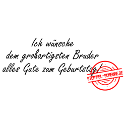 Stempel-Scheune Gummistempel 397  gro&szlig;artigsten...