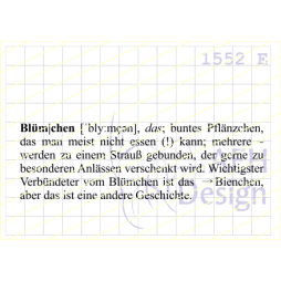 AEH Design Gummistempel 1552E - Bl&uuml;mchen Definition...