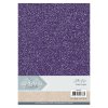 Glitzerpapier Dark Purple Dunkelviolett 6 Blatt 230g/m&sup2; Papier Karton A4 Basteln