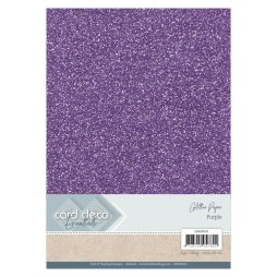 Glitzerpapier Purple Lila - 6 Blatt 230g/m&sup2; Papier...