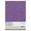 Glitzerpapier Purple Lila - 6 Blatt 230g/m&sup2; Papier Karton A4 Basteln