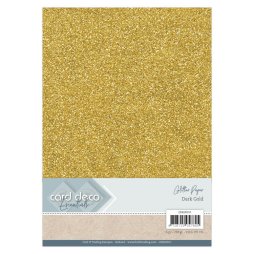 Glitzerpapier Gold Gelb Metall - 6 Blatt 230g/m&sup2;...