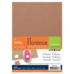 Vaessen Creative Florence Kraftpapier  Cardstock A4 300g...