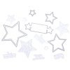 Vaessen Creative Stanzschablone Stempelset MV-CSS-222 - Sterne Weihnachten Stern