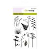 CraftEmotions Stempelset Branches - 10 Clearstamps Str&auml;ucher Zweige Blumen