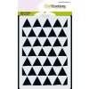 CraftEmotions Stencil Dreiecke - A6 Dreieck Muster Hintergrund Raster Pattern