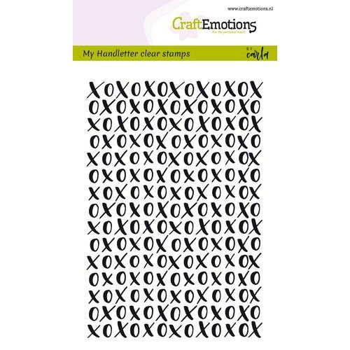 CraftEmotions Stempelset XOXO - Hintergrund Hugs and Kissen 1 Stempel