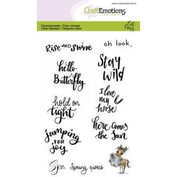 CraftEmotions Stempelset Sjors Spring Quotes -...