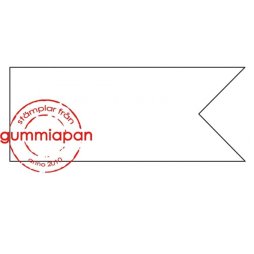 Gummiapan Gummistempel 12070602 - Label Banner Fahne Tag...