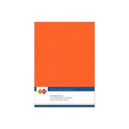 Card Deco Leinenpapier Orange - A5 Papier 240g/m&sup2; 10...