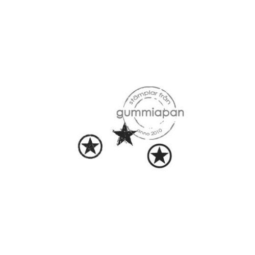 Gummiapan Gummistempel 11050110 - Stern Kreise Sterne Kreis Motiv Basteln Rund