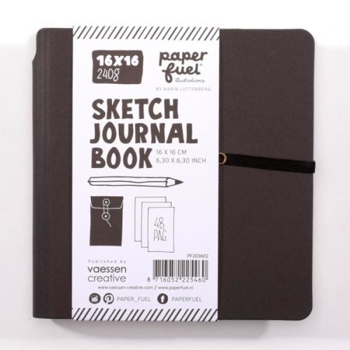 Paperfuel Sketch Journal Book Notebook Notizheft - 16 x 16 cm 48 Seiten 240g/m&sup2;