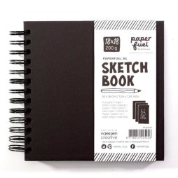 Paperfuel Sketch Journal Book Notebook Notizheft - 18 x 18 cm 64 Seiten 200g/m&sup2;