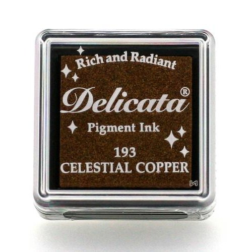 Delicata Mini Stempelkissen Celestial Copper - Kupfer Tsukineko S&auml;urefrei