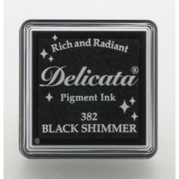 Delicata Mini Stempelkissen Black Shimmer - Schwarz...