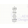 AEH Design Gummistempel 1571E - Das Leben birgt viele Umwege Kunst Landschaft