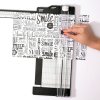 Paperfuel Papierschneider 30,5 cm mit Skala -  Falzmaschine + 2 Klinge Schneider