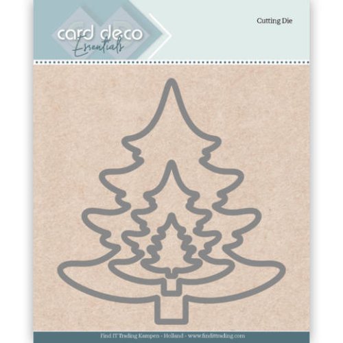 Card Deco Stanzschablone 3 St&uuml;ck - Tannenbaum Weihnachtsbaum Weihnachten Baum