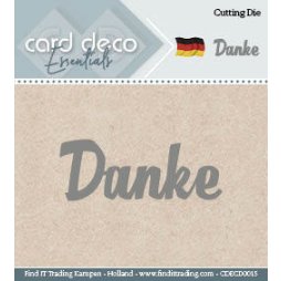 Card Deco Stanzschablone Danke - Bedanken Geste...