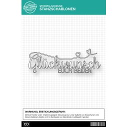 Stempel-Scheune Stanzschablone SSD014 - Gl&uuml;ckwunsch...