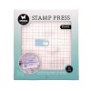 StudioLight Stamp Press - Stempelhilfe mit 2 Magneten Stempelplatte 16 x 16 cm