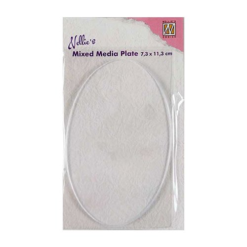 Nellie Snellen Mixed Media Plate - Oval Rund 7,3 x 11,3 cm