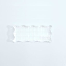 Vaessen Creative Acrylblock 9 x 4 cm - Stempelblock Stempel Rechteck Transparent