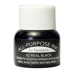 TSUKINEKO All Purpose Ink Real Black Schwarz -...